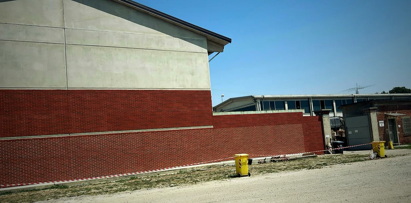 Foto reale del cantiere Mattonflex completato, Torino